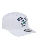 New Era Men's White Notre Dame Fighting Irish 9SEVENTY Team Stretch-Snap Adjustable Hat