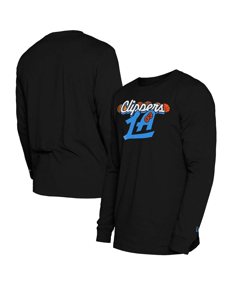 New Era Men's Black La Clippers 2024/25 City Edition Long Sleeve T-Shirt