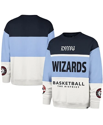 '47 Brand Men's and Women's Light Blue Washington Wizards 2024/25 City Edition On Five Maximalist Pullover Sweatshirt