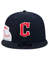 New Era Men's Navy Cleveland Guardians Logo Strike 9FIFTY Snapback Hat