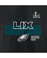 Fanatics Men's Black Philadelphia Eagles Super Bowl Lix Champions Big Tall Iconic Victory T-Shirt