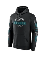 Fanatics Men's Black Philadelphia Eagles Super Bowl Lix Champions Big Tall Pullover Hoodie