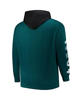 Fanatics Men's Green Philadelphia Eagles Big Tall Patched Out Pullover Hoodie