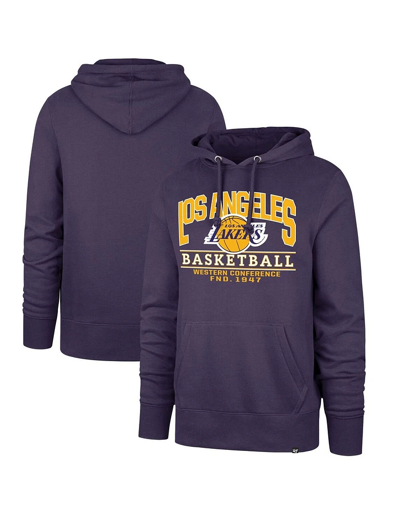 '47 Brand Men's Purple Los Angeles Lakers Big Tall Good Call Headline Pullover Hoodie