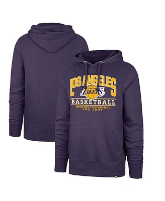 '47 Brand Men's Purple Los Angeles Lakers Big Tall Good Call Headline Pullover Hoodie