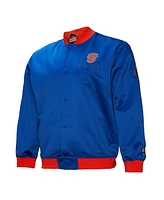 Mitchell & Ness Men's Blue New York Knicks Hardwood Classics Team Og 3.0 Lightweight Satin Full-Snap Jacket