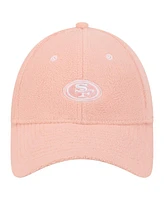 New Era Women's Light Pink San Francisco 49ers Cozy Sherpa 9FORTY Adjustable Hat