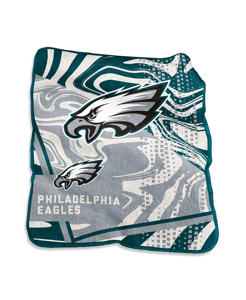 Logo Brands Philadelphia Eagles 50" x 60" Raschel Blanket