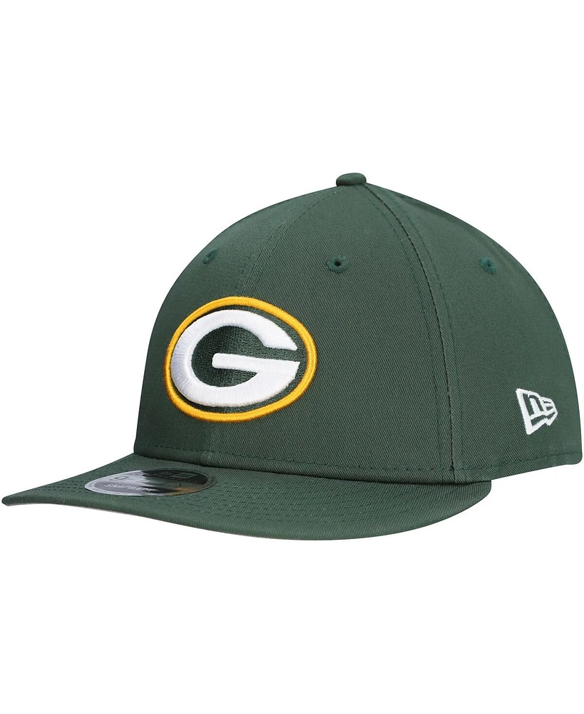 New Era Men's Green Green Bay Packers Main Low Profile 9FIFTY Snapback Hat