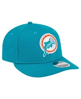 New Era Men's Aqua Miami Dolphins Main Low Profile 9FIFTY Snapback Hat