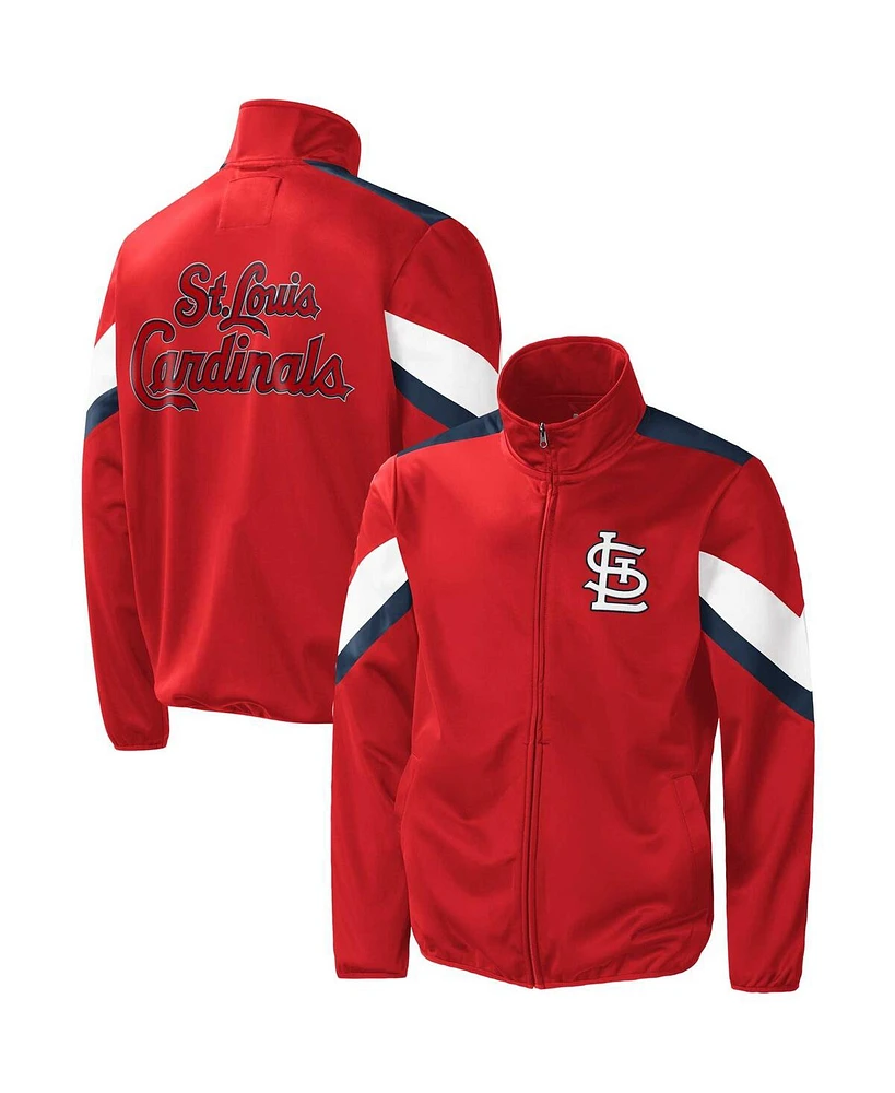 G-iii Sports by Carl Banks Men's Red St. Louis Cardinals Earned Run Full-Zip Jacket