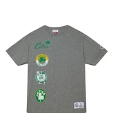 Mitchell & Ness Men's Heather Gray Boston Celtics City Collection T-Shirt