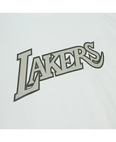 Mitchell & Ness Men's Cream Los Angeles Lakers Hardwood Classics T-Shirt