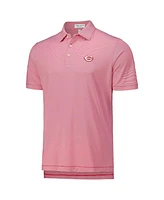 Peter Millar Men's Red Cincinnati Reds Jubilee Stripe Stretch Jersey Polo Shirt