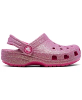 Crocs Toddler Girls Classic Glitter Clogs from Finish Line
