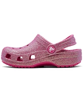 Crocs Toddler Girls Classic Glitter Clogs from Finish Line