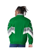 Starter Men's Kelly Green Boston Celtics Captain Oxford Full-Zip Jacket