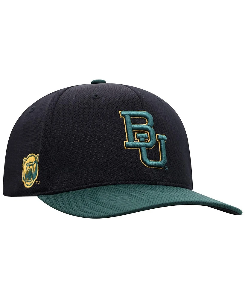 Top of the World Men's Black Baylor Bears Reflex Fitted Hat