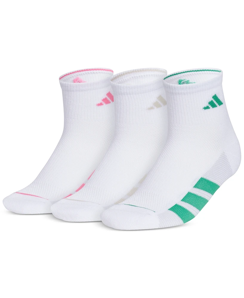 adidas Women's 3-Pk. All Day Training Quarter Socks 5159147A