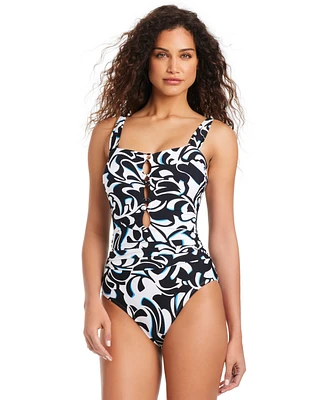 Beyond Control Women's Opposites Attract One-Piece Swimsuit