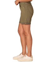 Democracy Petite "Ab" Solution Mid Rise Cuffed Shorts