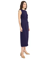 Luxely Women's Knot-Front Midi Dress