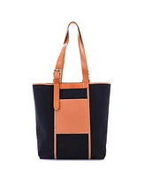 Pre-Owned Hermes 27 Etriviere Pocket Tote Toile and Leather