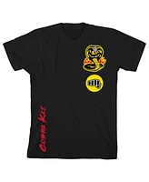 Cobra Kai Boys Black Youth Basic Graphic Tee