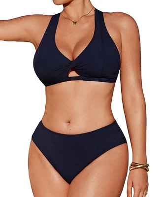Cupshe Women's Island Vista Dd+ Bikini Set