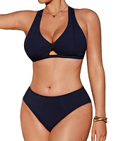 Cupshe Women's Island Vista Dd+ Bikini Set