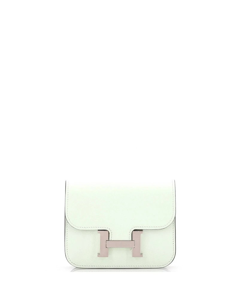 Pre-Owned Hermes Constance Slim Wallet Evercolor