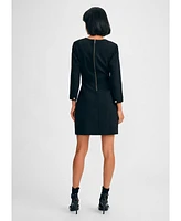 Isaac Mizrahi Women's 3/4 Sleeve Crepe Dress