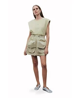 Nocturne Women's Mini Skirt with Cargo Pocket