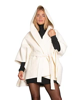 Belle & Bloom Women's Jacksons Landing Wool Blend Cape Coat