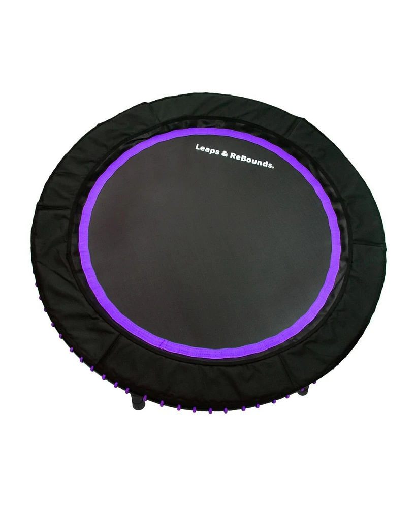 Leaps and Rebounds Fitness Trampoline, 40-inch or 48-inch |Adults and Kids Rebounder for Indoor and Outdoor, Up to 270 lbs | Lifetime Warranty | Low I