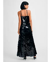 Isaac Mizrahi Women's Pailette Halter Dress