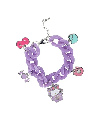 Hello Kitty & Friends Purple Bracelet With Character & Bow Charms