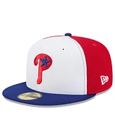 New Era Men's Red/Royal Philadelphia Phillies 2025 Mlb Clubhouse 59FIFTY Fitted Hat