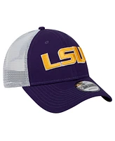 New Era Men's Purple Lsu Tigers Trucker 9FORTY Adjustable Hat