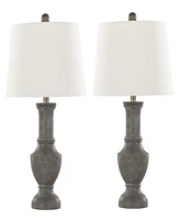 LumiSource Chateau 26" Polyresin Table Lamp, Set of 2