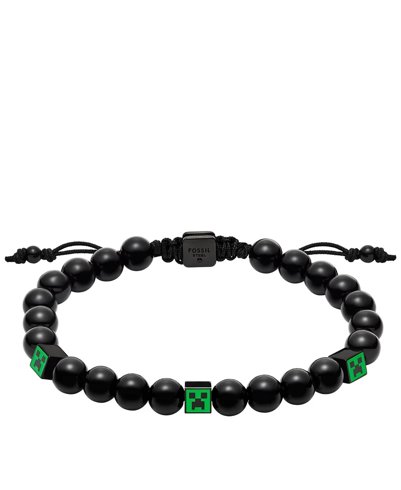 Fossil Men's Special-Edition Minecraft Beaded Bracelet