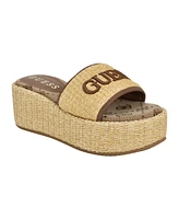 Guess Women's Bintai Platform Slide Wedge Sandals