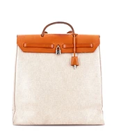 Pre-Owned Hermes Mm Herbag Toile and Leather