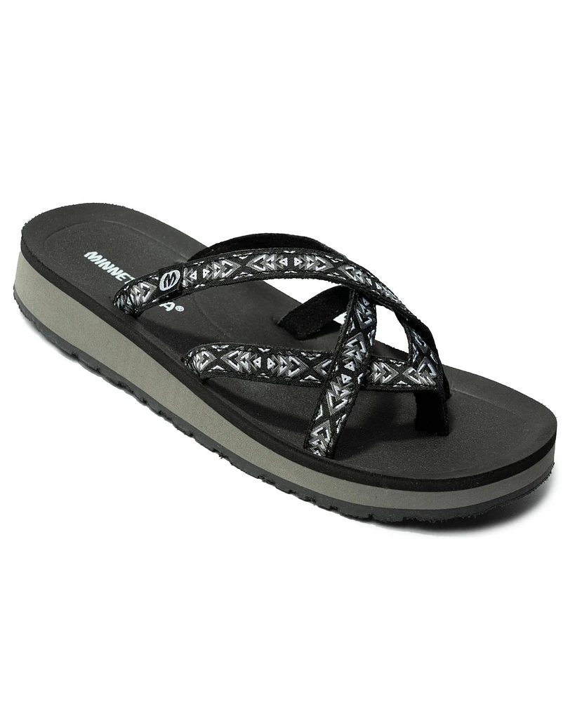 Minnetonka Women's Hanna 2.0 Multi Strap Thong Sandals