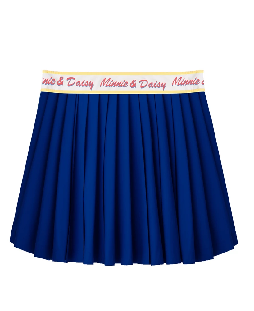 Disney Toddler and Little Girls 2-Piece Minnie Daisy Polo Shirt Pleated Skirt Set