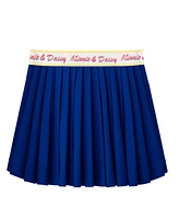 Disney Toddler and Little Girls 2-Piece Minnie Daisy Polo Shirt Pleated Skirt Set