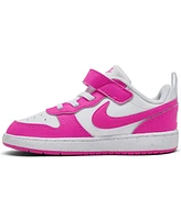 Nike Toddler Girls Court Borough Low Recraft Fastening Strap Casual Sneakers from Finish Line