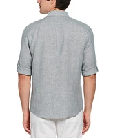 Perry Ellis Men's Linen Dress Shirt