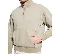 Guess Men's Tyler Relaxed Fit Long Sleeve Quarter-Zip Sweatshirt