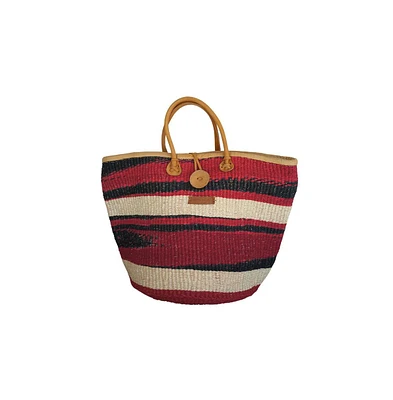 Boldly Endure Handmade Sisal Beach Basket Tote